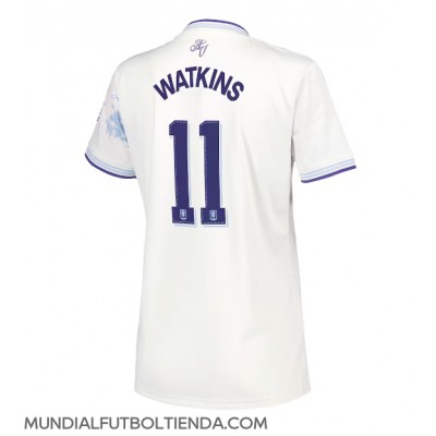 Camiseta Aston Villa Ollie Watkins #11 Tercera Equipación Replica 2025-26 para mujer mangas cortas Camiseta Aston Villa Ollie Watkins #11 Tercera Equipación Replica 2025-26 para mujer mangas cortas